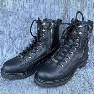 Milwaukee Motorcycle Clothing Co Accelerator women's leather boots US Size 6.5C